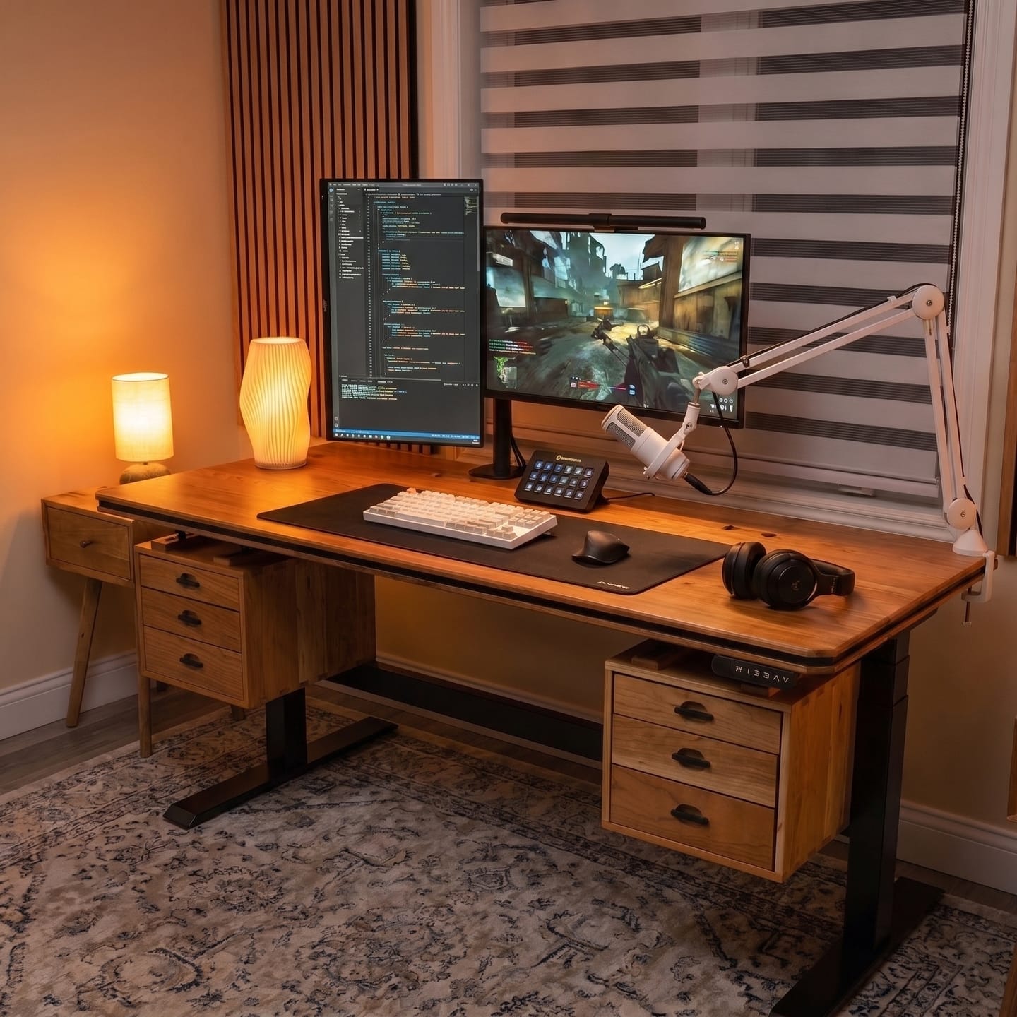Customer photo review of STANDO Apex Heritage Modular Standing Desk
