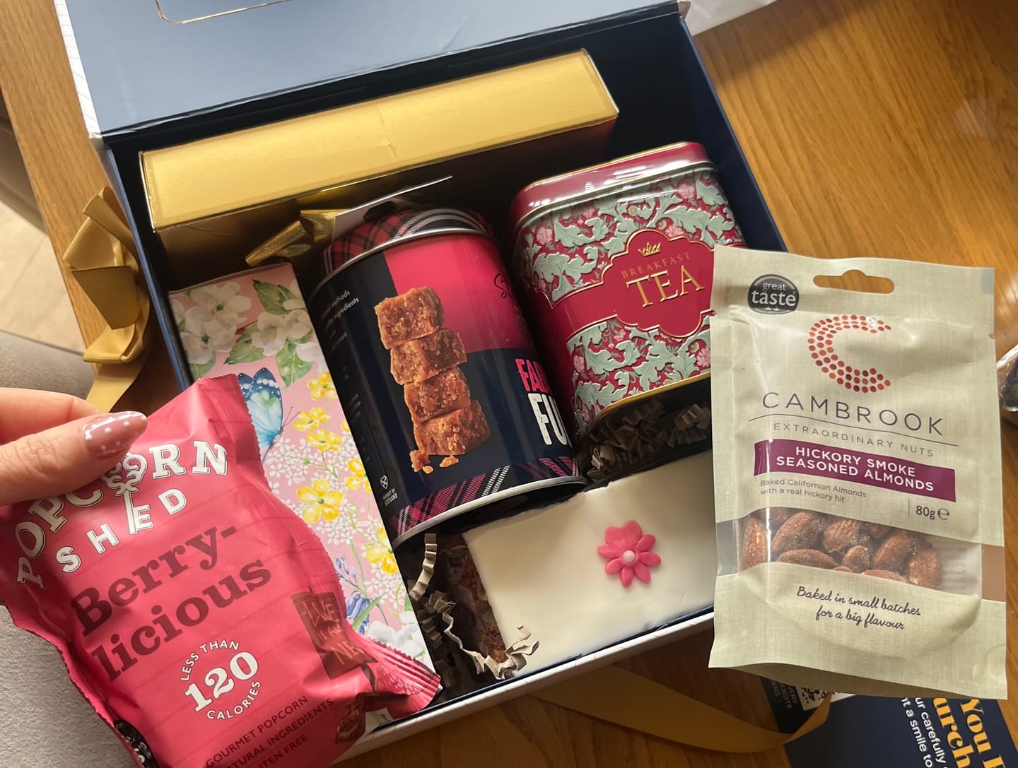 Customer photo review of Luxury Tea and Treats Hamper