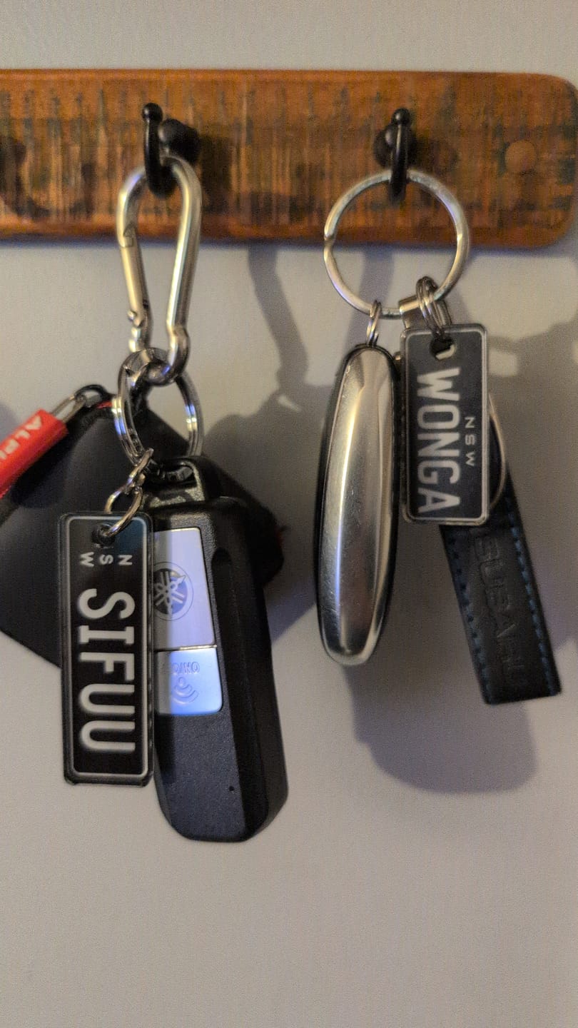 Customer photo review of NSW Premium Range Licence Plate Custom Keychain