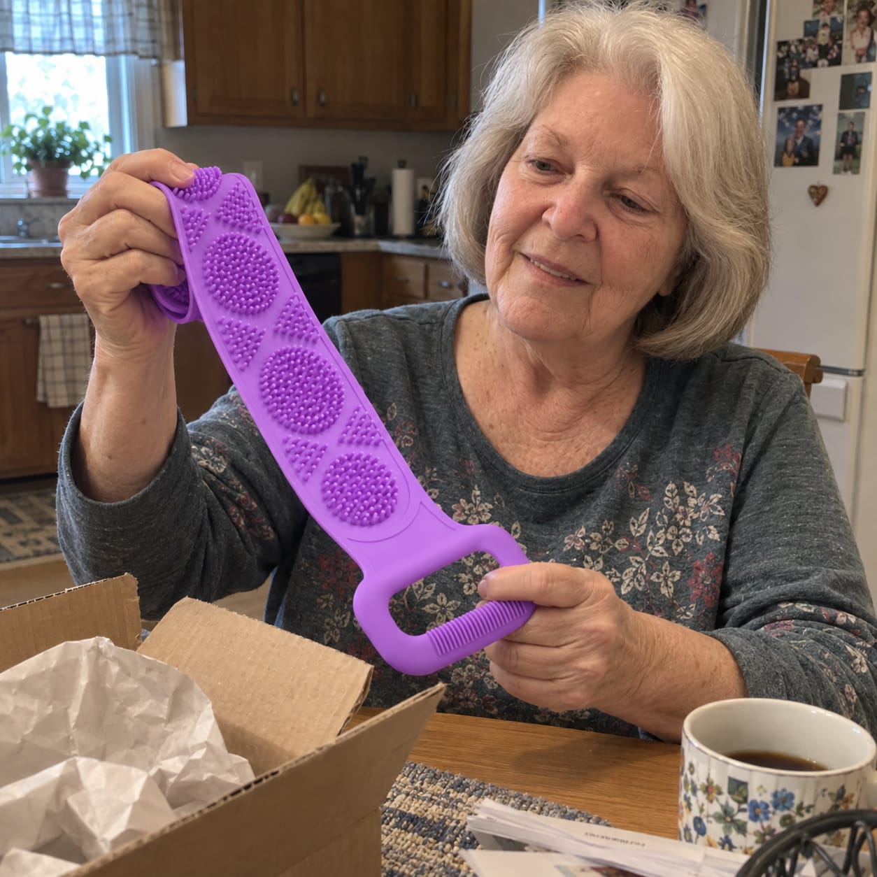 Customer photo review of Silicone Back Scrubber