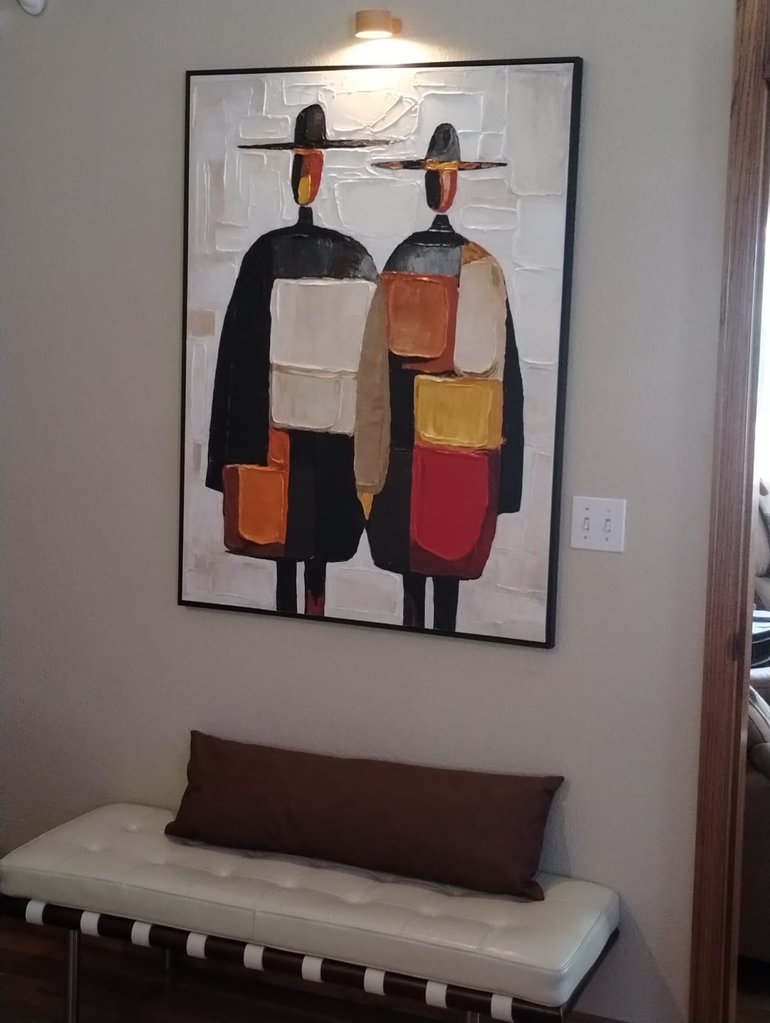 Customer photo review of Twin Nomads-Textured Figure Painting