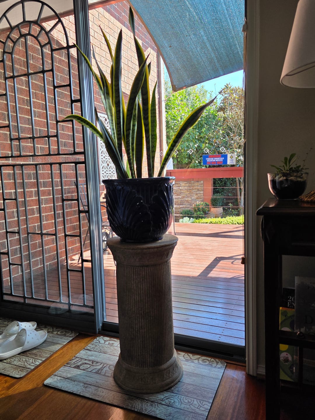Customer photo review of Mireille French Provincial Fluted Column Pedestal, Weathered Aged Metal 63.5cm