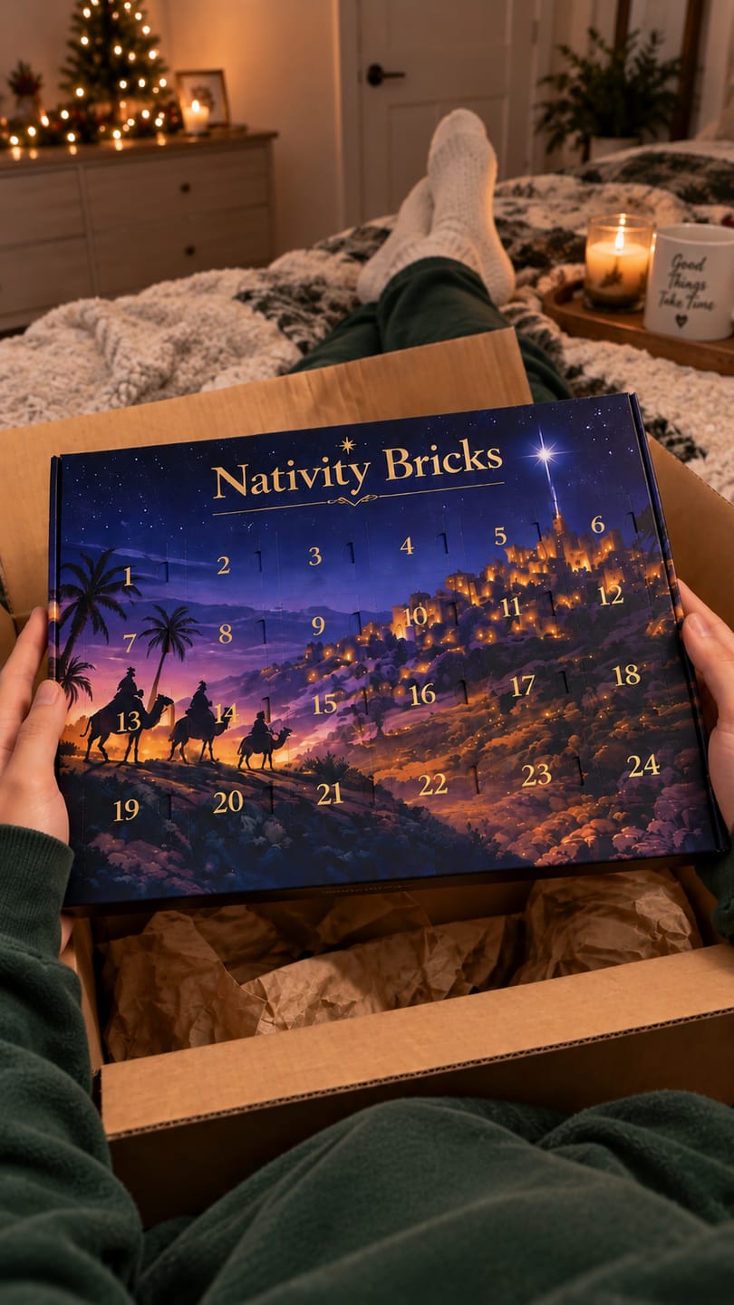 Customer photo review of Advent Calendar Nativity Scene