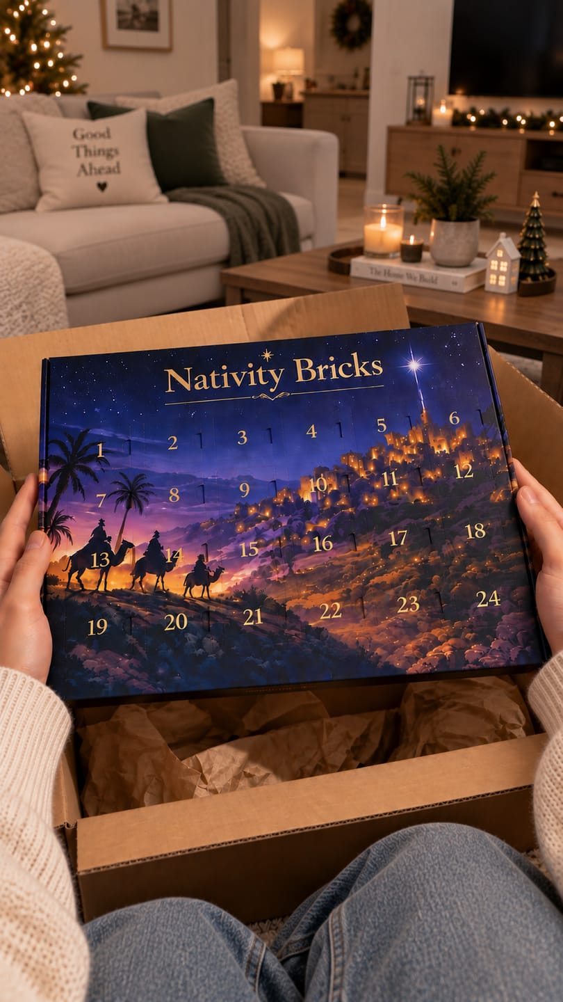 Customer photo review of Advent Calendar Nativity Scene