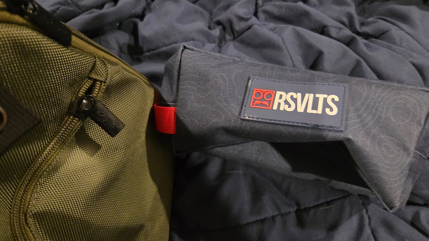 Customer photo review of Navy Topo – Travel Bag