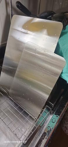 Customer photo review of Stainless Steel Cutting Board