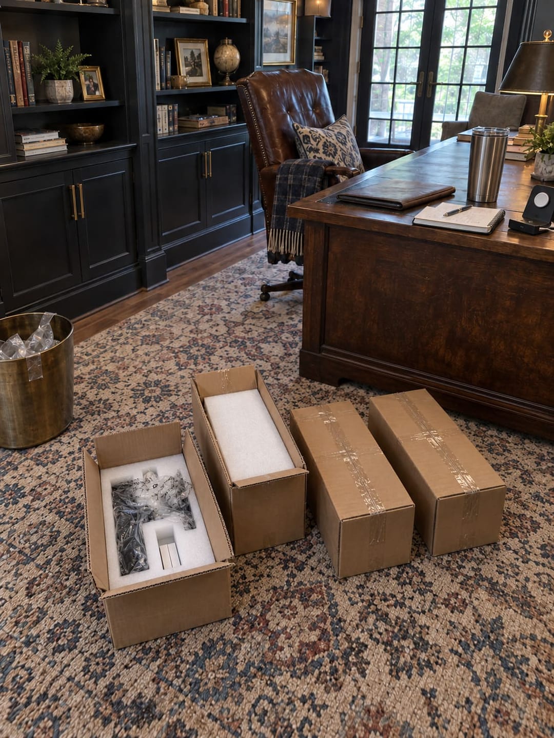 Customer photo review of Aurelian Cabinet Picture Light