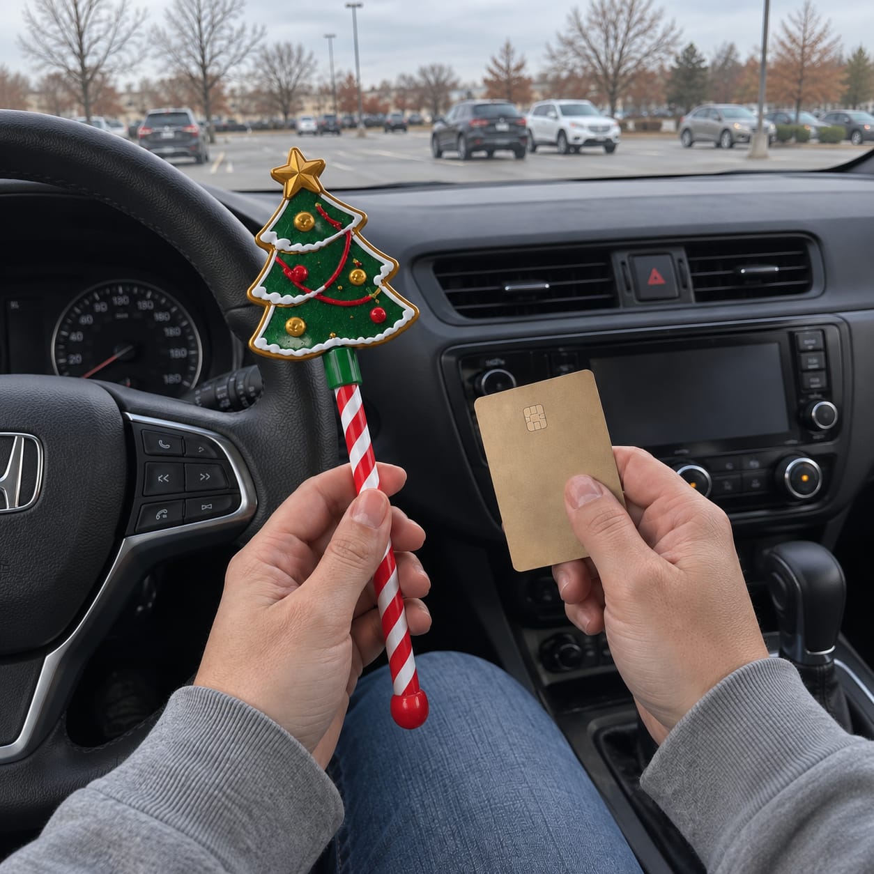Customer photo review of JingleTap™ Christmas Card Wand