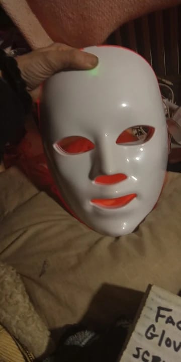 Customer photo review of Mascarilla LED de terapia