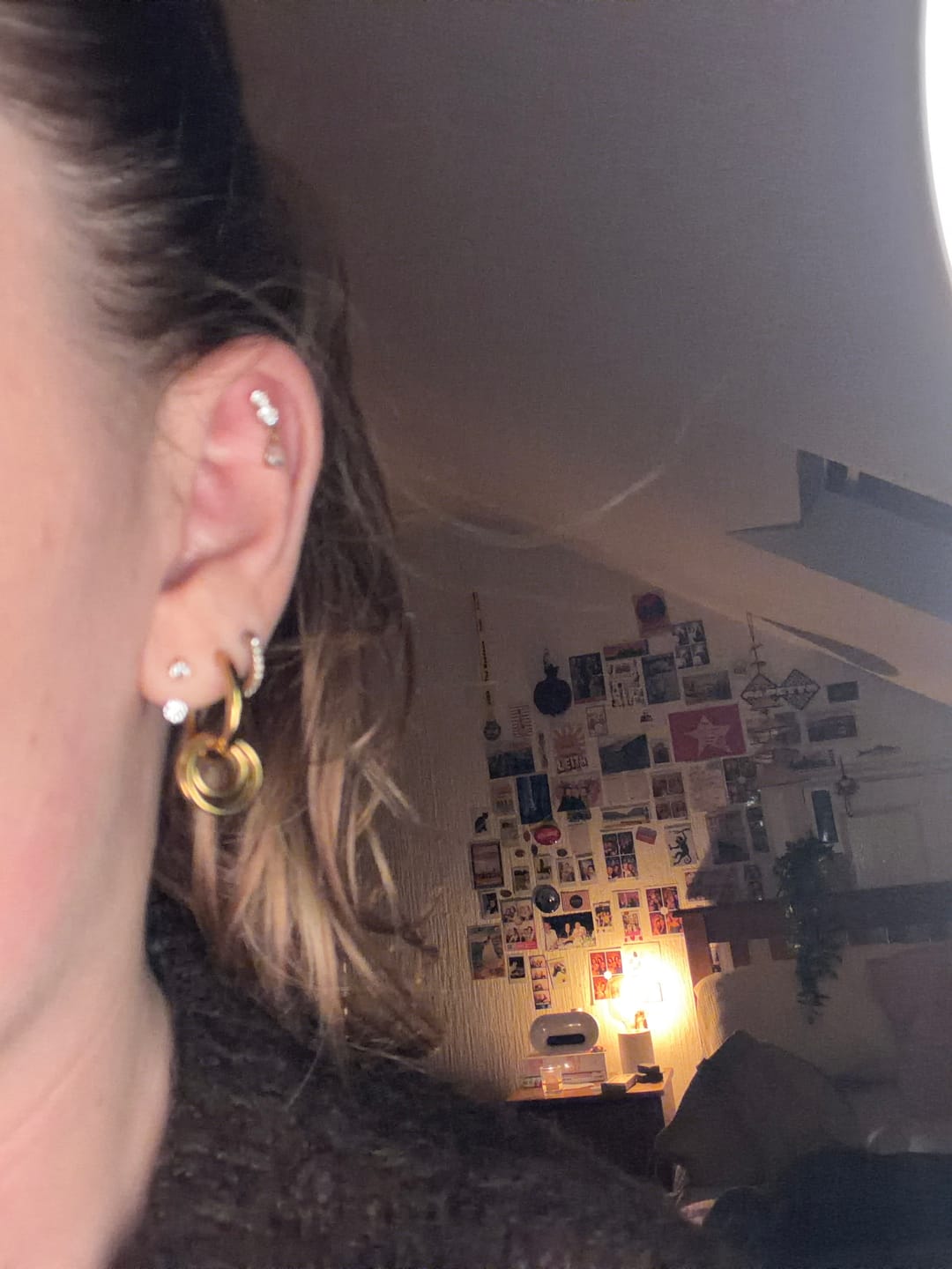 Customer photo review of Roxi U hoop gold