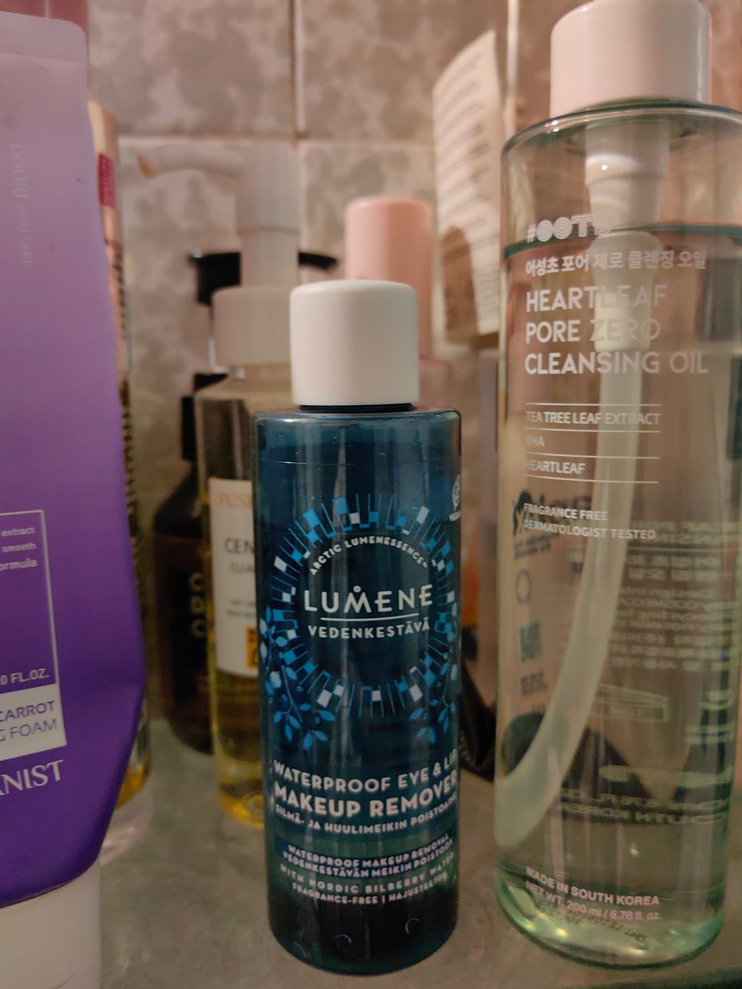 Customer photo review of Двуфазен дегримьор за водоустойчив грим Lumene Cleansing Waterproof Eye & Lip Makeup Remover