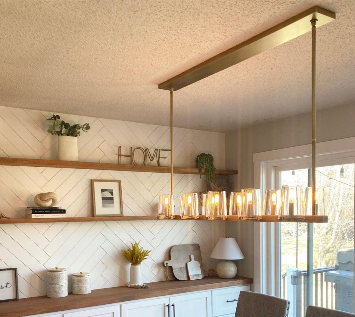 Customer photo review of Paullack Linear Chandelier