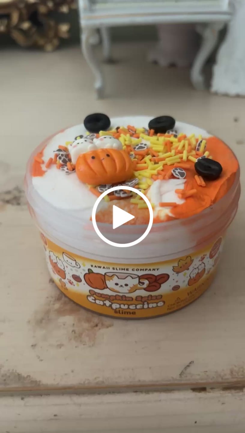 Customer video review of Pumpkin Spice Catpuccino Butter Signature Dome™ Slime