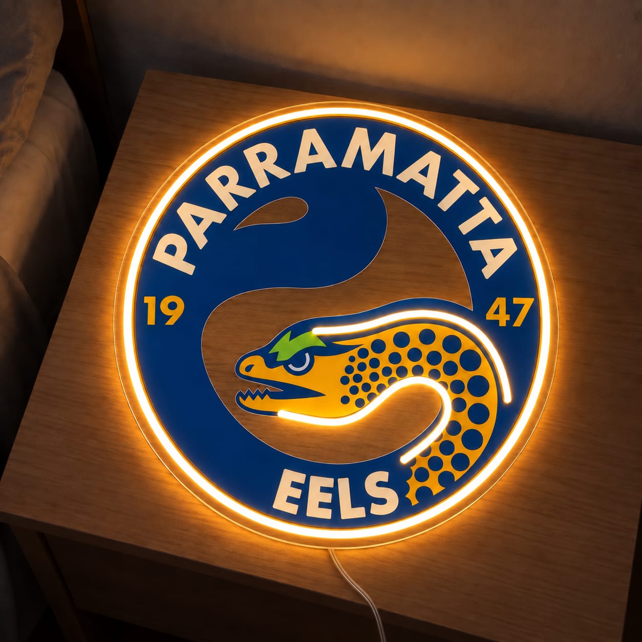 Customer photo review of Parramatta Eels Neon Sign