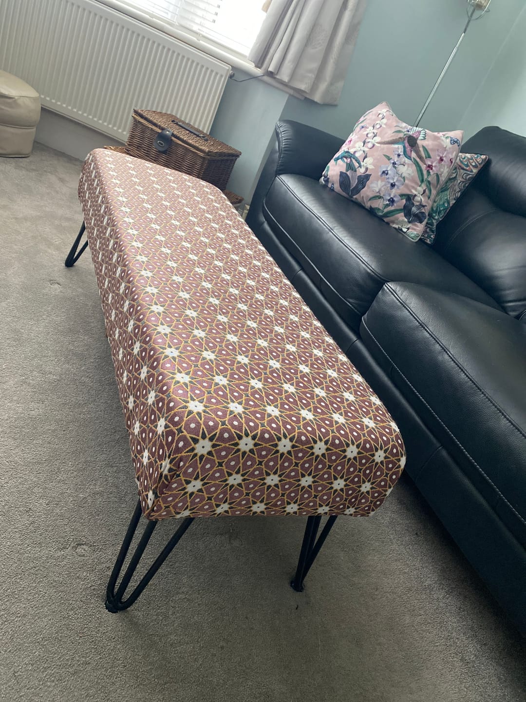 Customer photo review of Abstract Dotted Tiles Tapestry Fabric