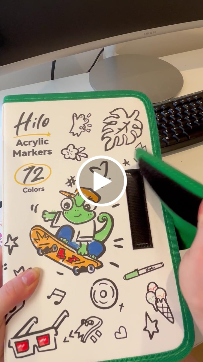 Customer video review of Ohuhu Hilo Series Direct-ink Acrylic Paint Markers