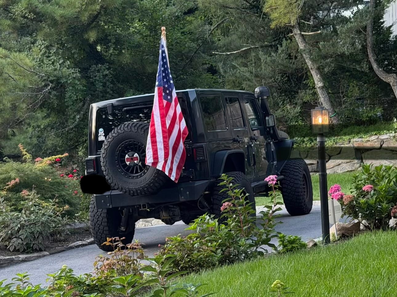 Customer photo review of 3' x 5' American Flag Set