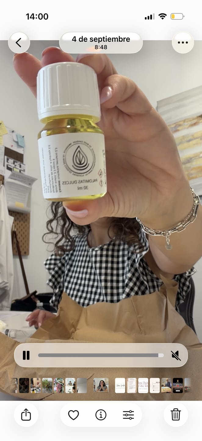 Customer photo review of Fragancia PALOMITAS DULCES