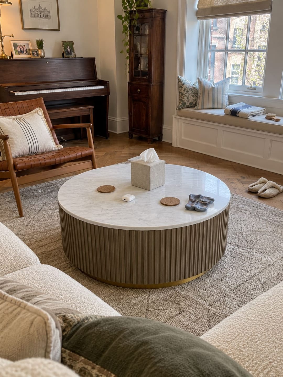 Customer photo review of Fanny Round Coffee Table