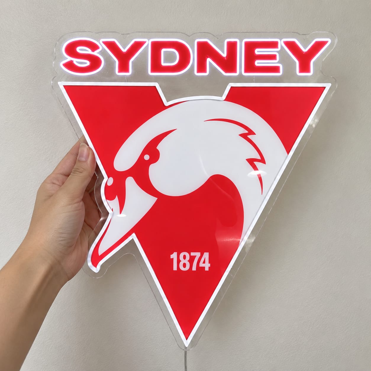 Customer photo review of Sydney Swans LED Neon Sign