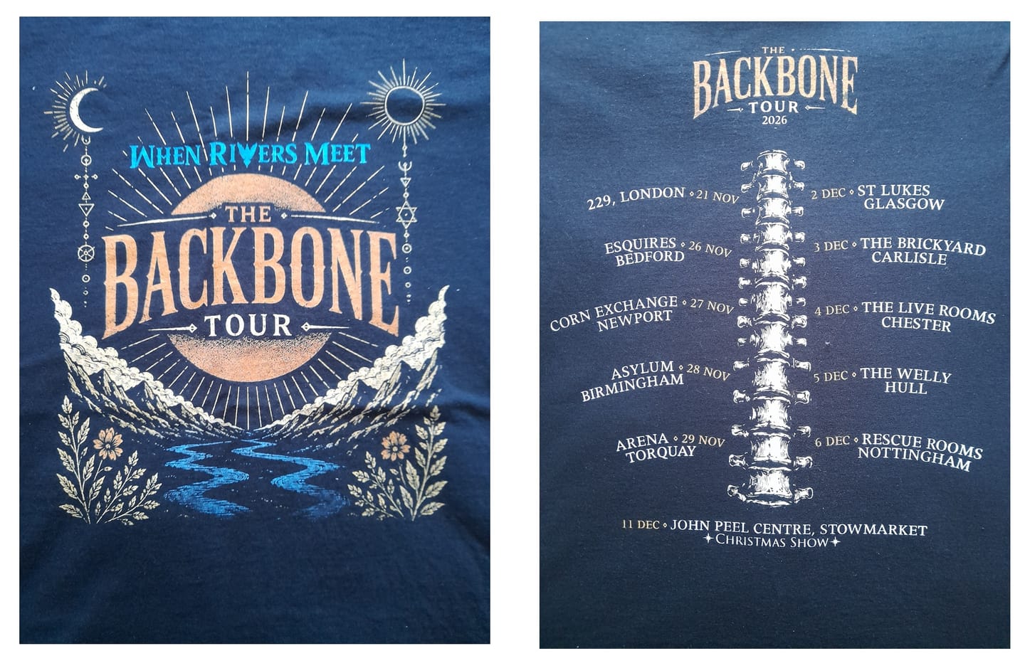 Customer photo review of DUDES BACKBONE TOUR T-SHIRT