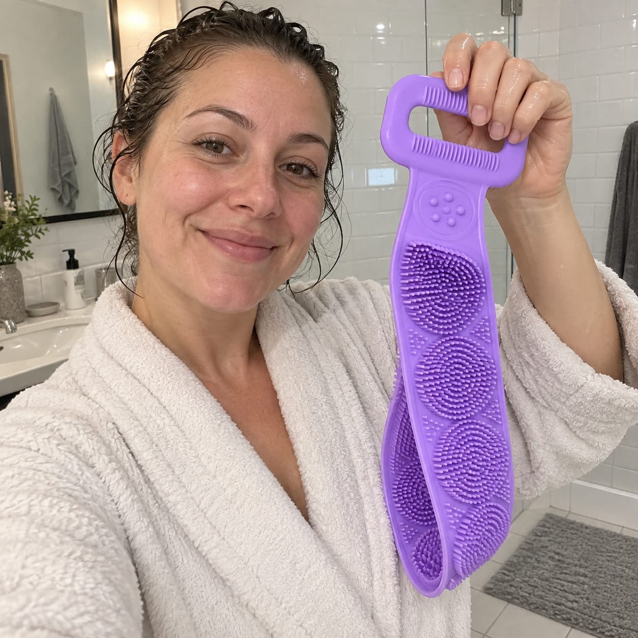Customer photo review of Silicone Back Scrubber