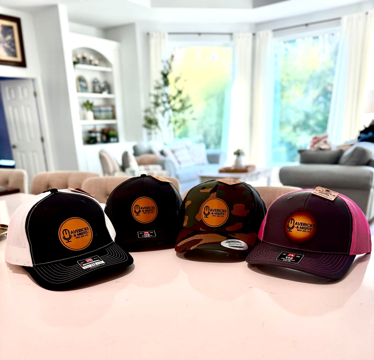 Customer photo review of Premium Custom Leather Patch Hats (Wholesale)