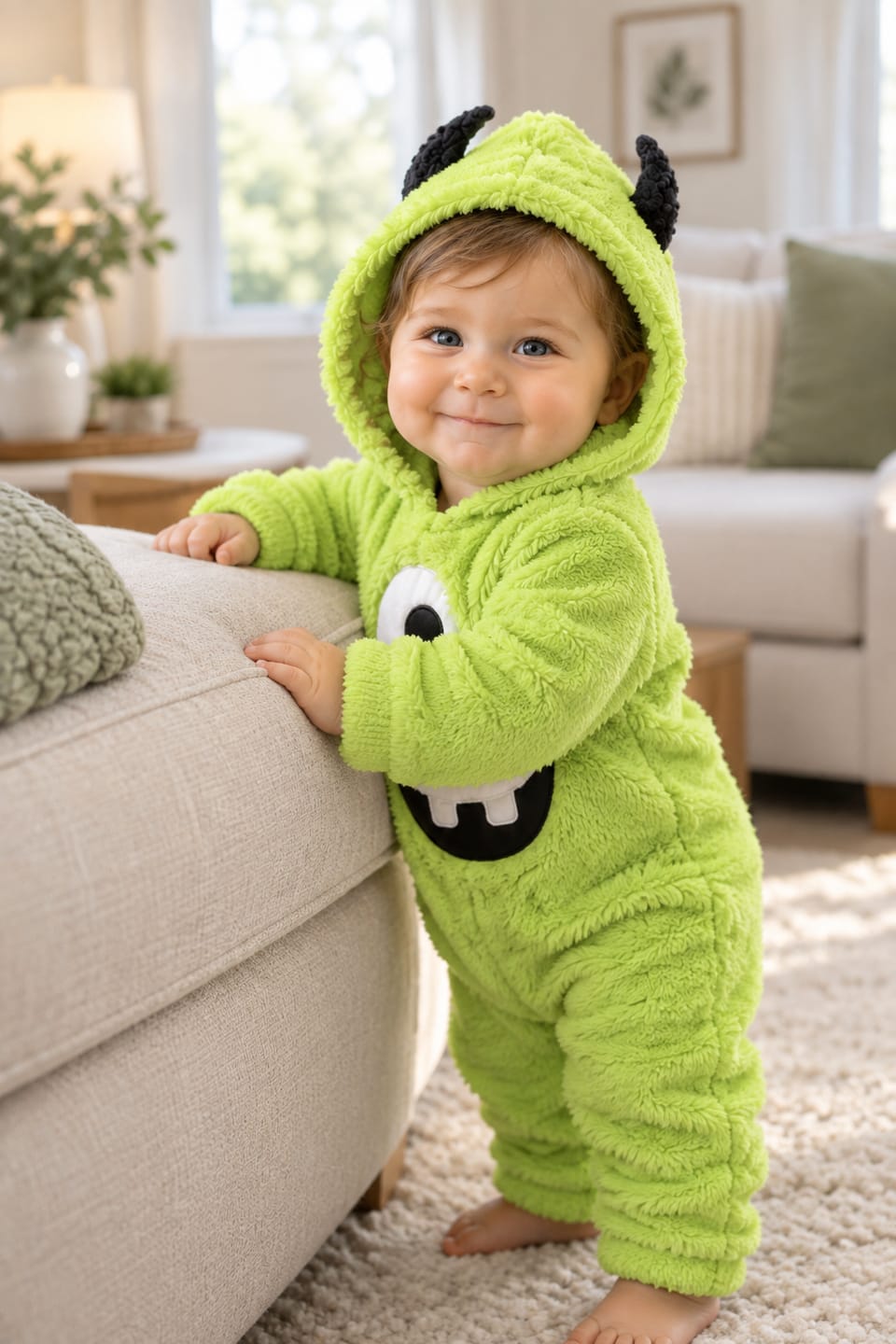 Customer photo review of CozyCuties™ Baby & Toddler Monster Jumpsuit