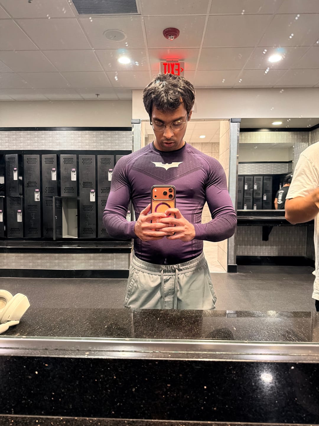 Customer photo review of 8004 - Batman Compression Longsleeves - Purple Limited Edition - APP ONLY