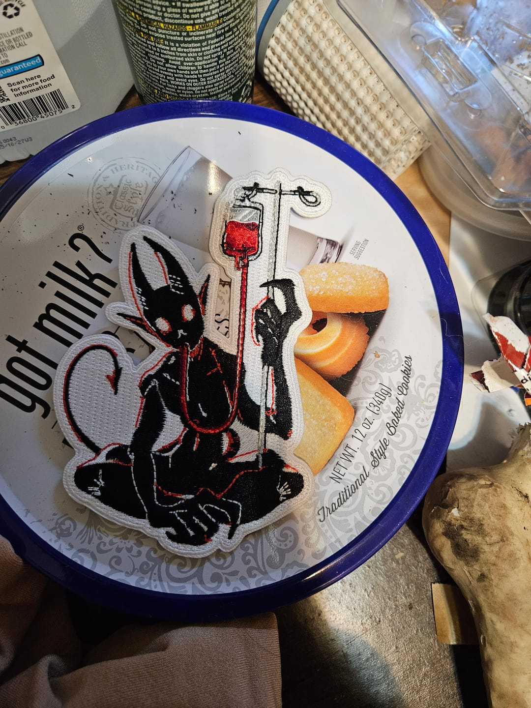 Customer photo review of Blood Bag Demon Patch