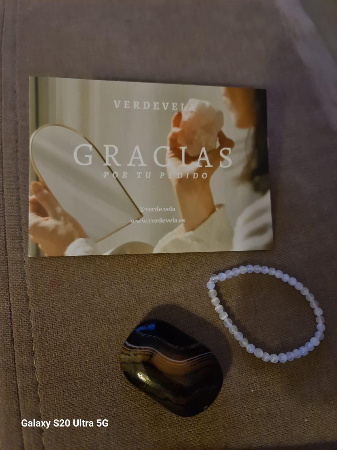Customer photo review of Ágata Sardónice Palmstone | Fortaleza- Protección