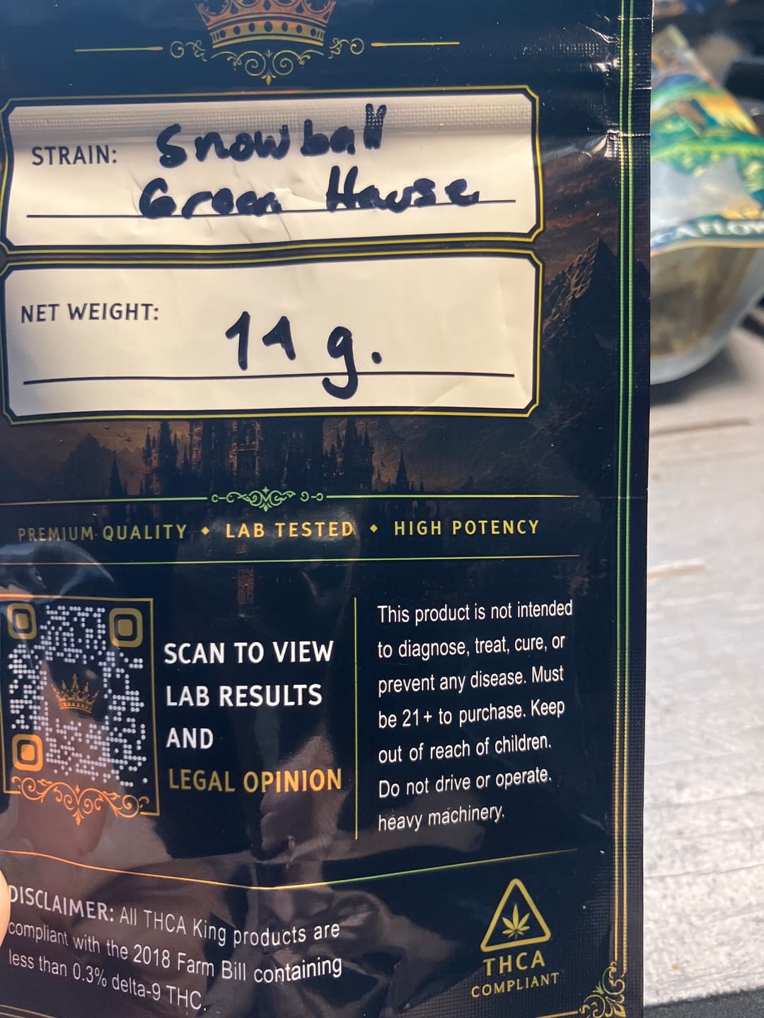 Customer photo review of THCA Snowballs - 67% THCA