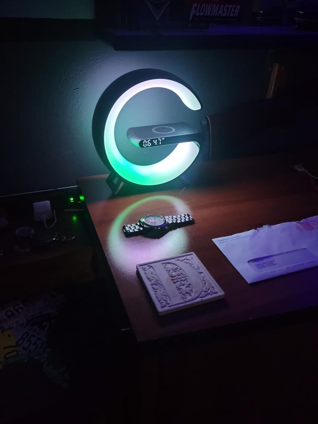 Customer photo review of Lumina Living G-Shaped Smart Lamp & Charger