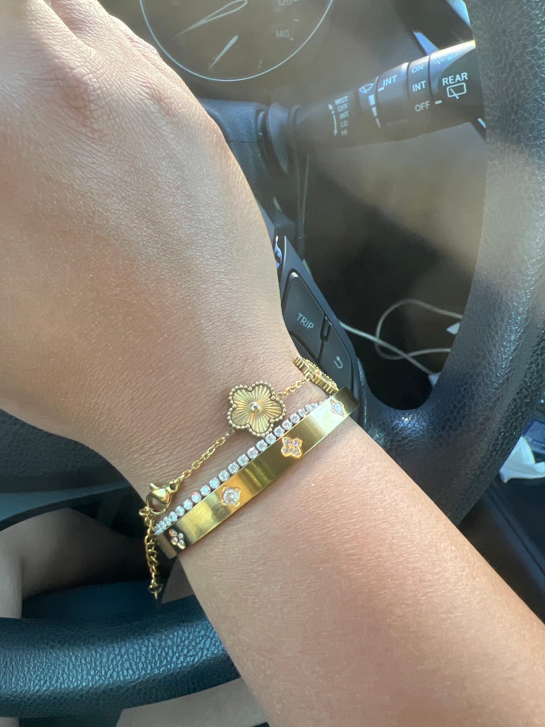 Customer photo review of Cordelia Silver Tennis Bracelet