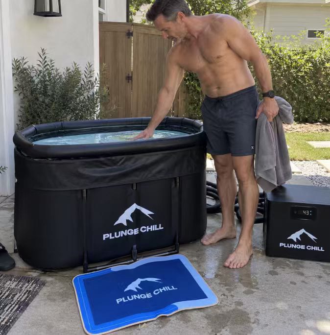 Customer photo review of Cold Plunge Chiller + Tub (MAX)