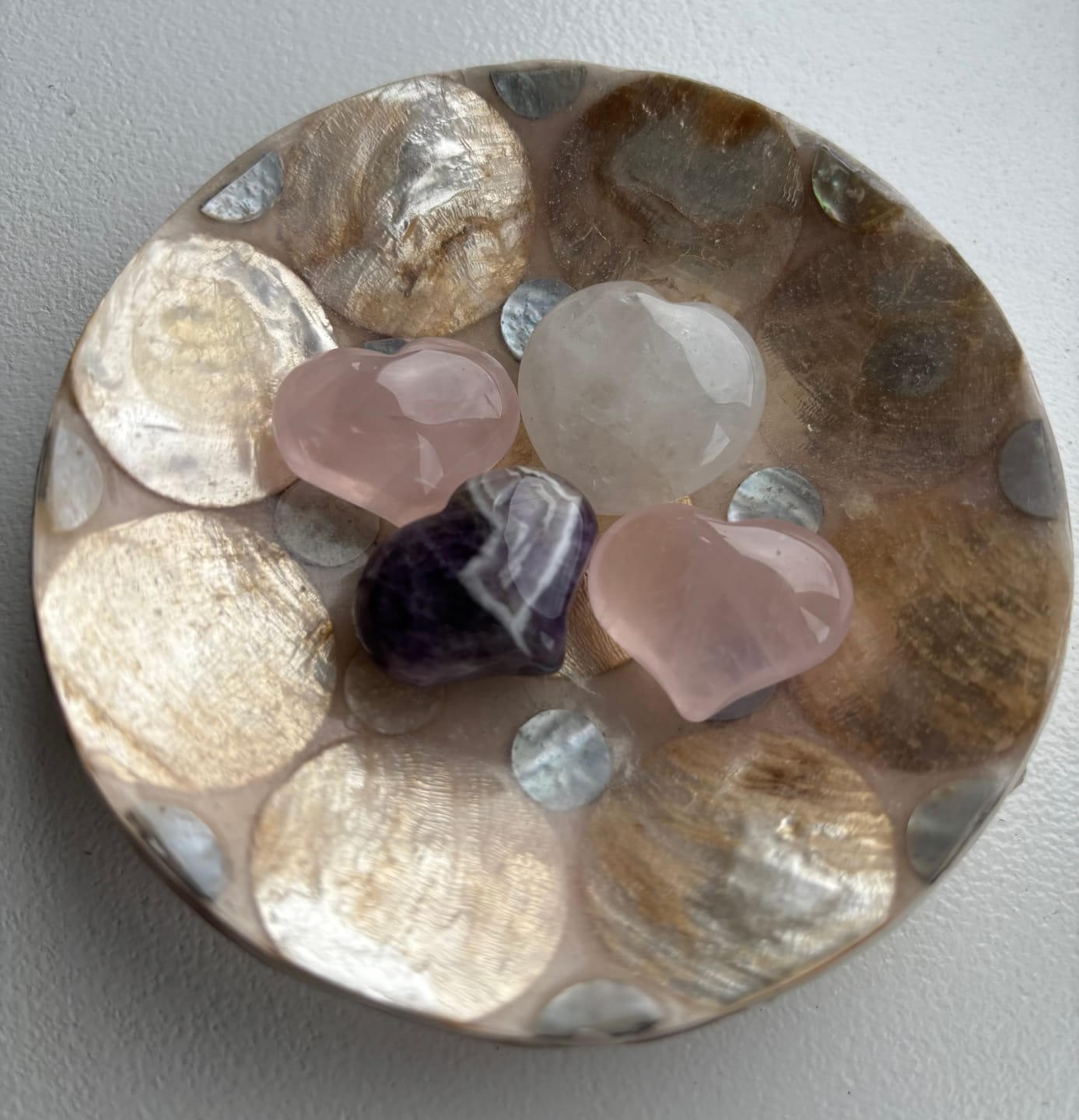 Customer photo review of Clear quartz - Mini heart