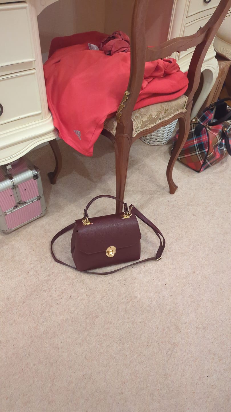 Customer photo review of The Lucinda Top Handle Bag