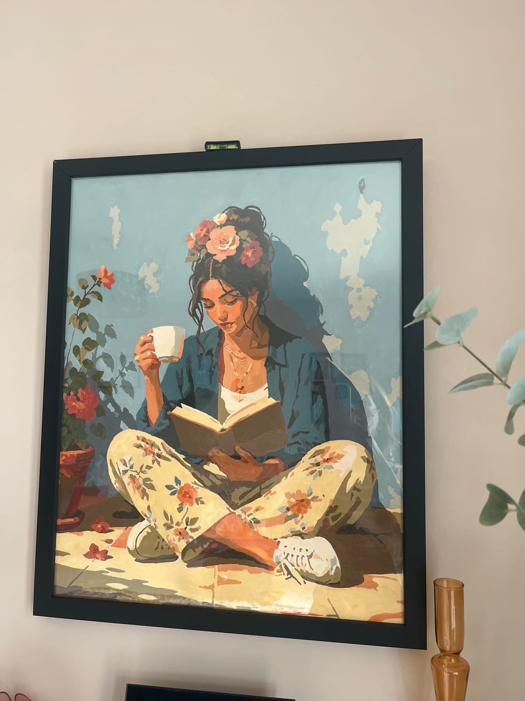 Customer photo review of Floral Escape | Paint by Number