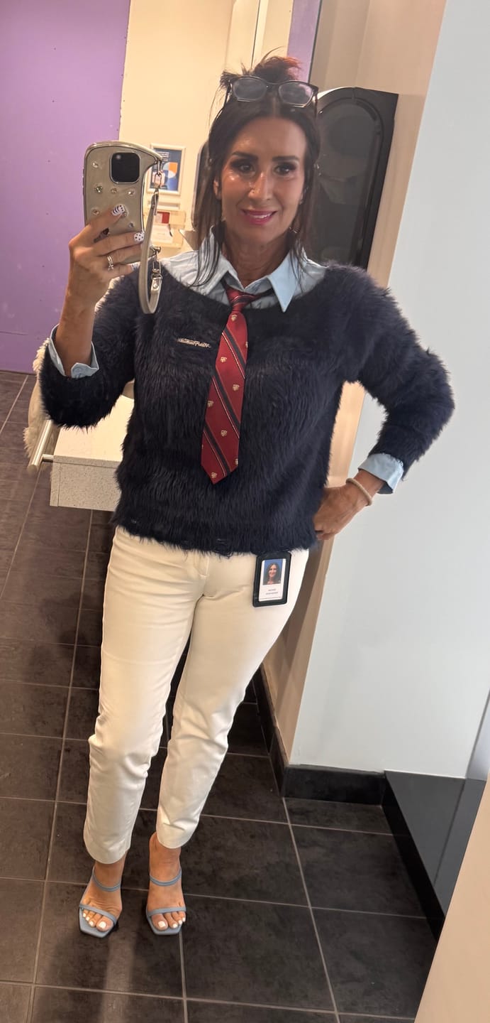 Customer photo review of Aelfric Eden Tie Two Layer Sweater