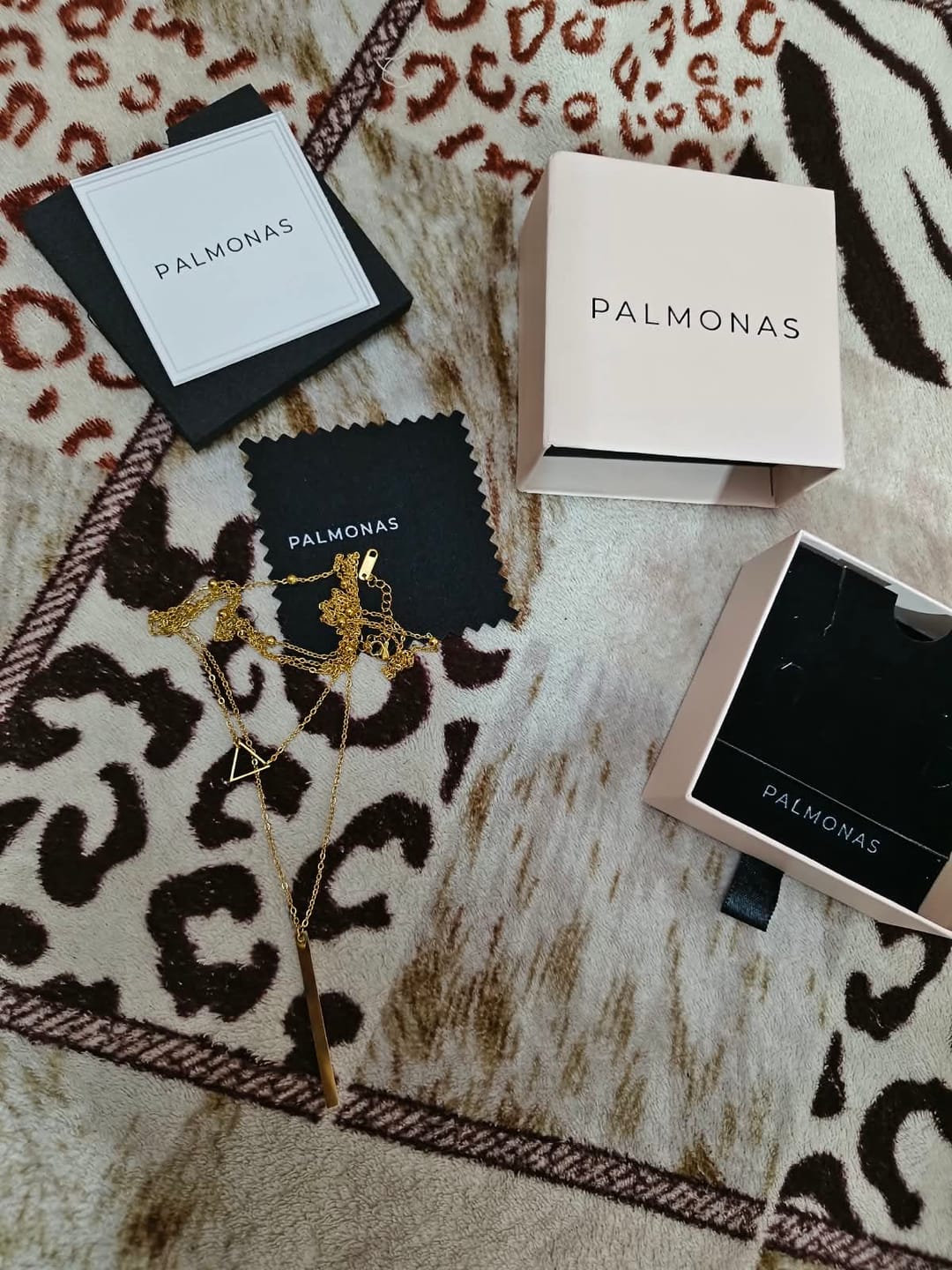 Customer photo review of Layered Luxe Necklace