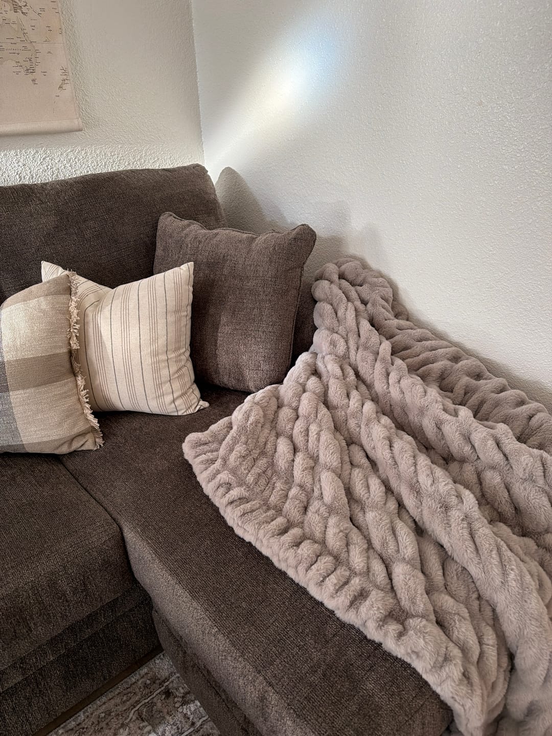 Customer photo review of Hugs Milk Chocolate Gingham Blanket