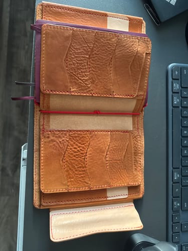 Customer photo review of Apple pig" Wallet Insert 2"