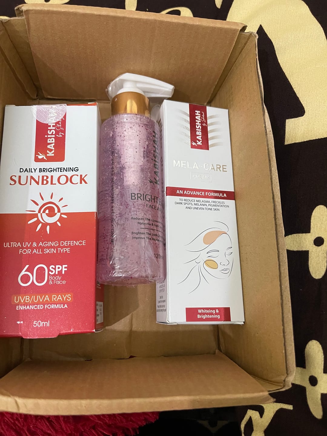 Customer photo review of Melasma Bundle - 24 Hours Protection