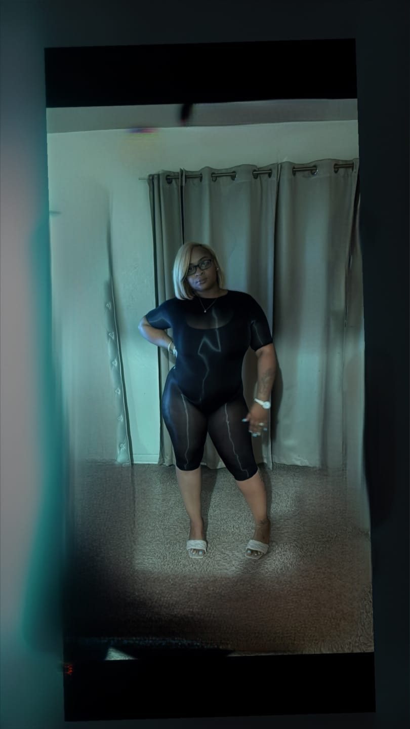 Customer photo review of Body Gloss Capri Jumpsuit