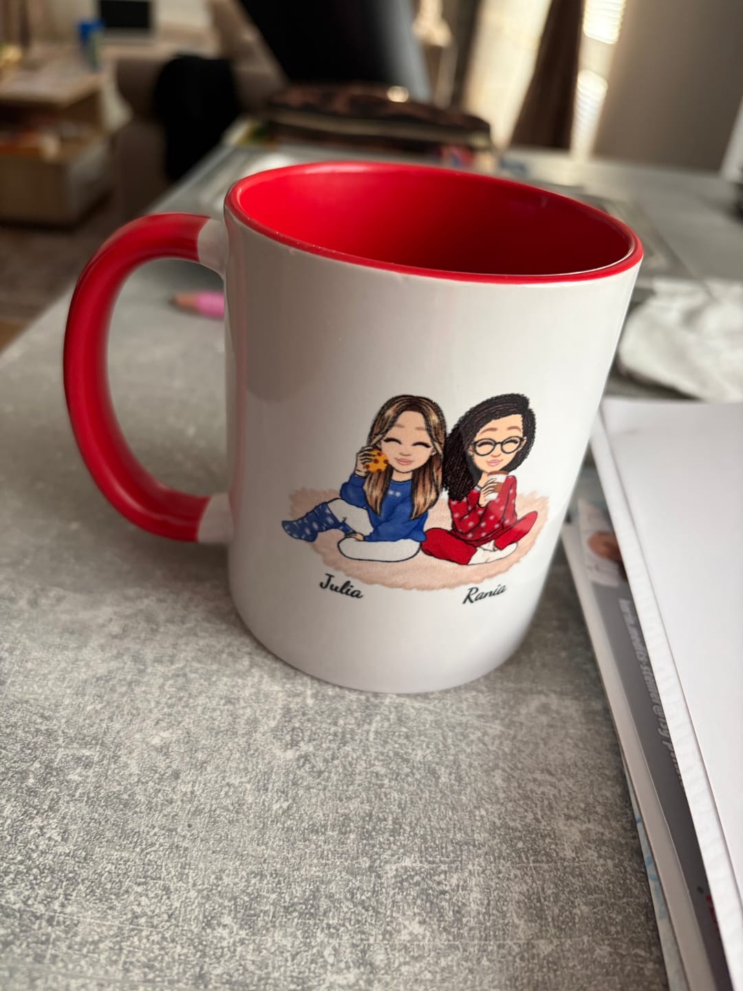 Customer photo review of Herzensmenschen - Personalisierte Tasse