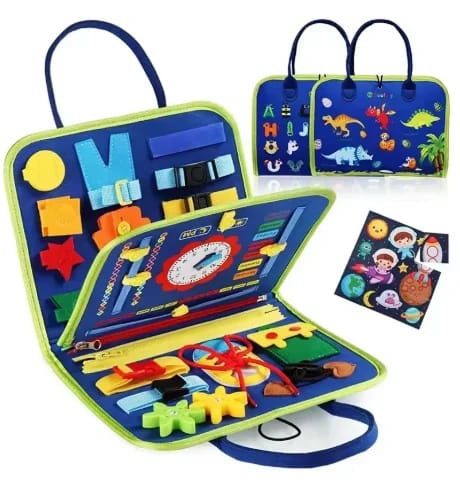 Customer photo review of TibaToes Busy Board — książeczka manipulacyjna