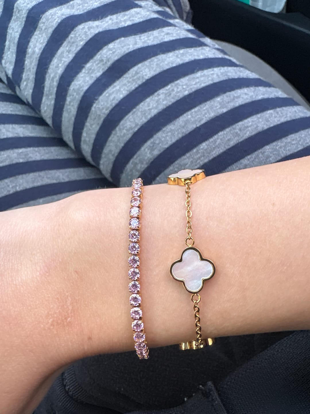 Customer photo review of Pink Tennis Armband