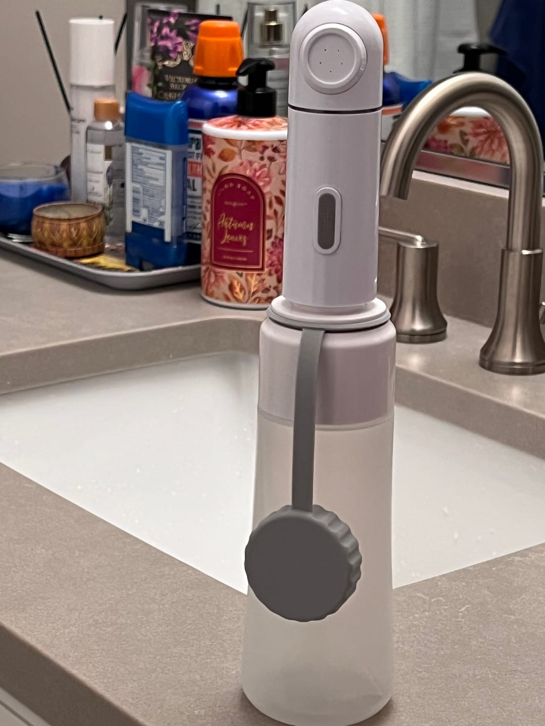 Customer photo review of Portable Electric Bidet Sprayer with Bottle