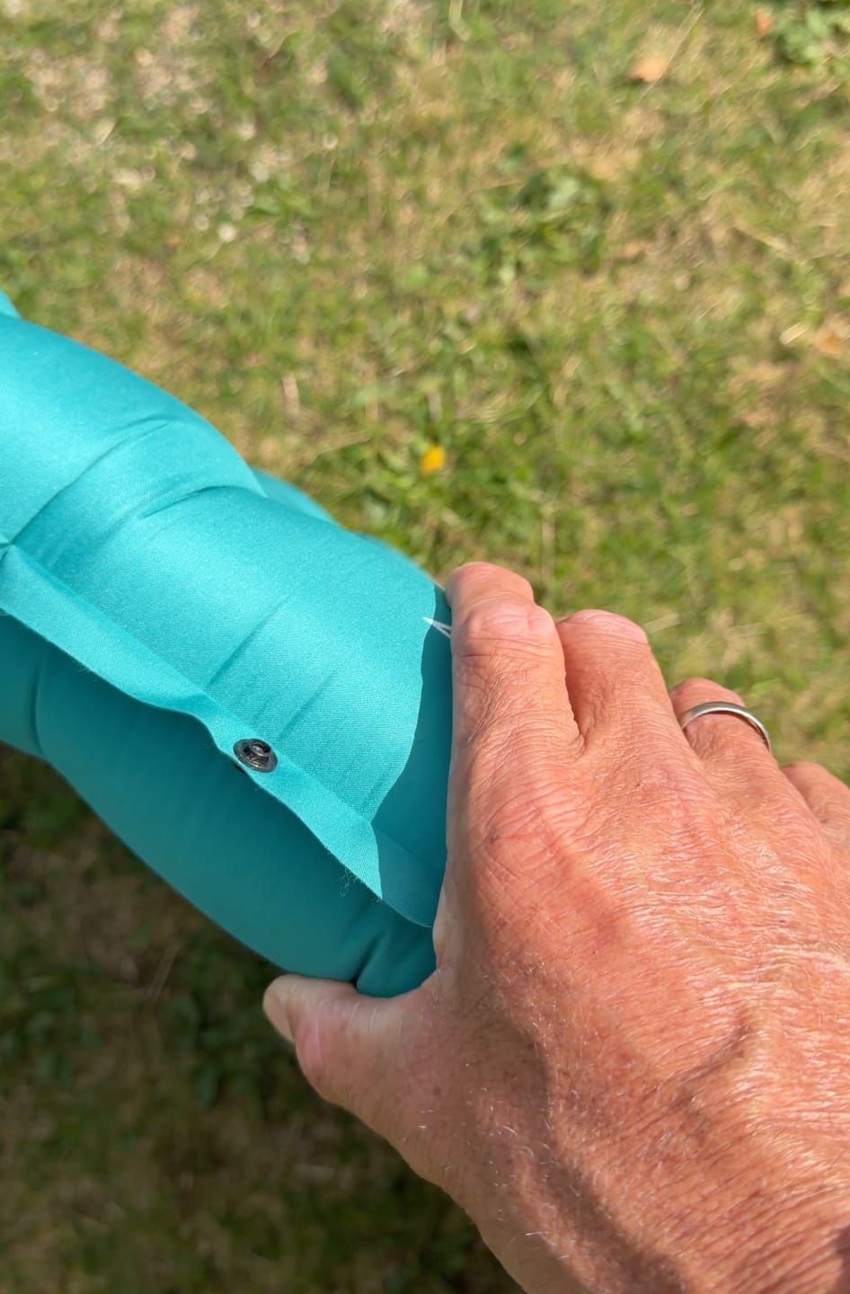 Customer photo review of Double Helix Sleeping Pad