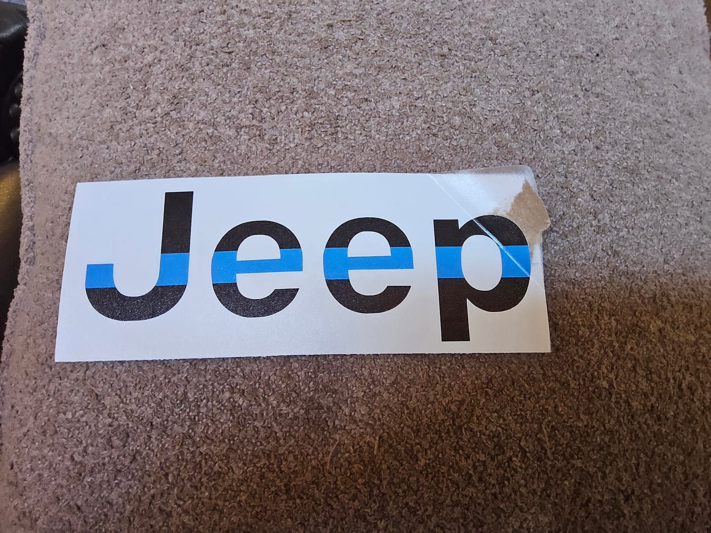 Customer photo review of JEEP Wrangler Emblem Overlay Decal Set | Fits JL, JK, TJ & YJ